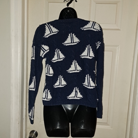 Charter Club petites small hand knit sweater - Picture 4 of 6